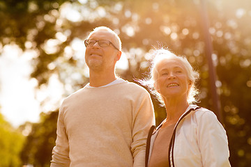 Image showing senior couple in park