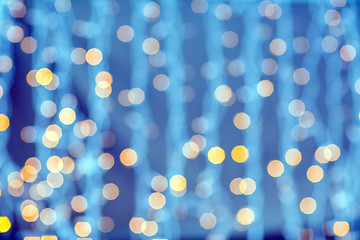 Image showing blurred glden lights background