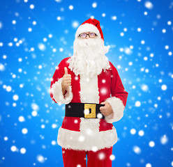 Image showing man in costume of santa claus