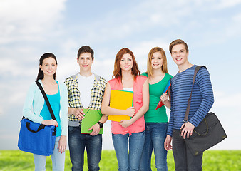 Image showing group of smiling students standing