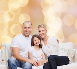 Image showing happy family at home