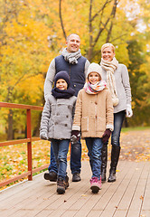 Image showing happy family in autumn park