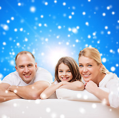 Image showing happy family at home