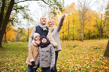 Image showing happy family in autumn park