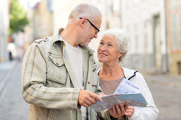 Image showing senior couple on city street