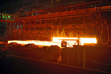 Image showing Scenes in steel mill