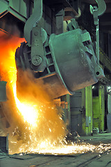 Image showing Working in a foundry