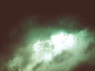 Image showing Retro look Cloudy sky