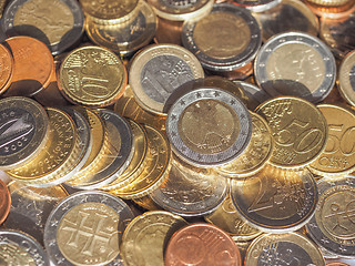 Image showing Euro coins