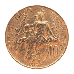 Image showing Old French coin