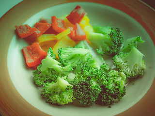Image showing Retro look Vegetable food
