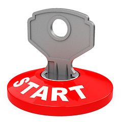 Image showing the start key