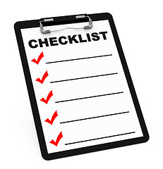 Image showing the checklist