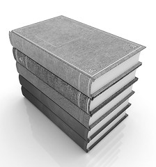 Image showing The stack of books 