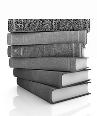 Image showing The stack of books