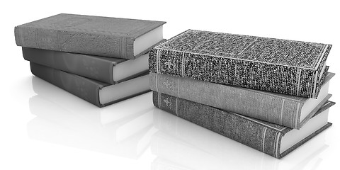 Image showing The stack of books