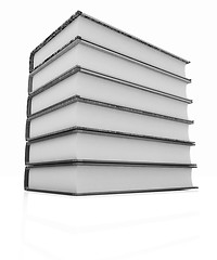 Image showing The stack of books