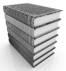 Image showing The stack of books