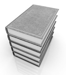 Image showing The stack of books 