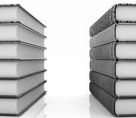 Image showing The stack of books