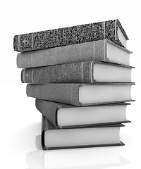 Image showing The stack of books