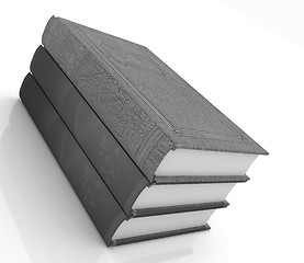 Image showing The stack of books 