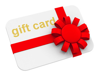 Image showing the gift card