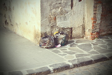 Image showing garbage left on the street