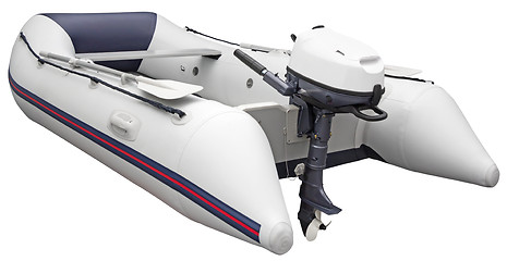 Image showing Inflatable dinghy