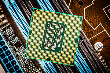 Image showing Modern processor and motherboard