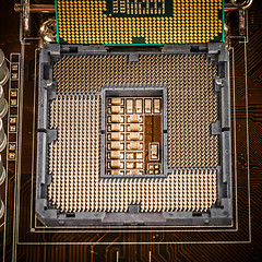 Image showing Modern motherboard