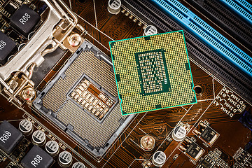 Image showing Modern processor and motherboard