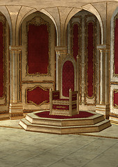 Image showing Fairytale Throne Room
