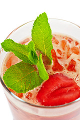 Image showing strawberry cold tea