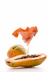 Image showing Pawpaw fruit, Carica papaya
