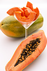 Image showing Papaya - a popular breakfast fruit
