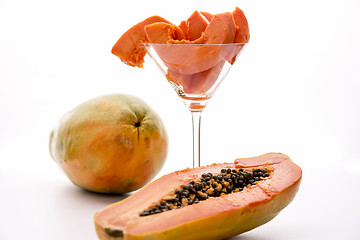 Image showing Papaw fruit - full of provitamin A carotenoids
