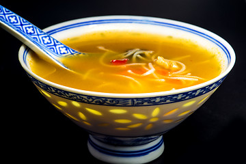 Image showing Asian noodle soup