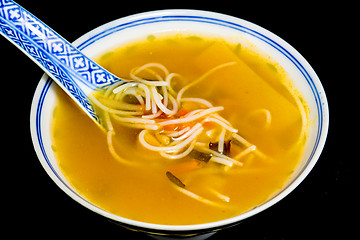 Image showing Asian noodle soup