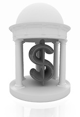 Image showing Dollar sign in rotunda 