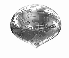 Image showing Puzzle abstract sphere 