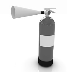 Image showing Red fire extinguisher 