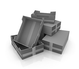 Image showing Cardboard boxes 