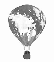 Image showing Hot Air Balloons as the earth with Gondola