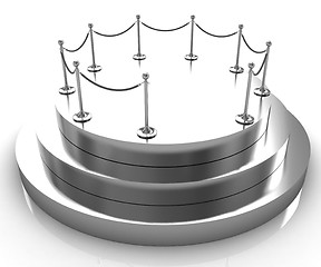 Image showing Gold podium 3d 