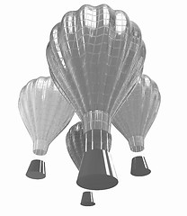 Image showing Hot Air Balloons with Gondola