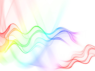 Image showing Color wavy