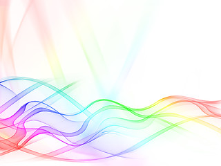 Image showing Color wavy