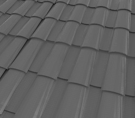 Image showing 3d roof tiles