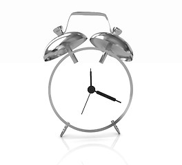 Image showing 3D illustration of gold alarm clock icon